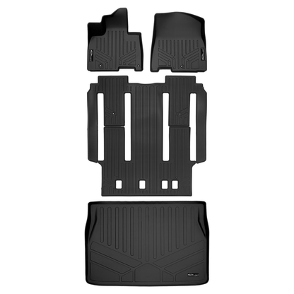 SMARTLINER Custom Fit Floor Liners For 2022-2025 Kia Carnival (7 Passenger Models Without 2nd Row VIP Seats) Smartliner USA