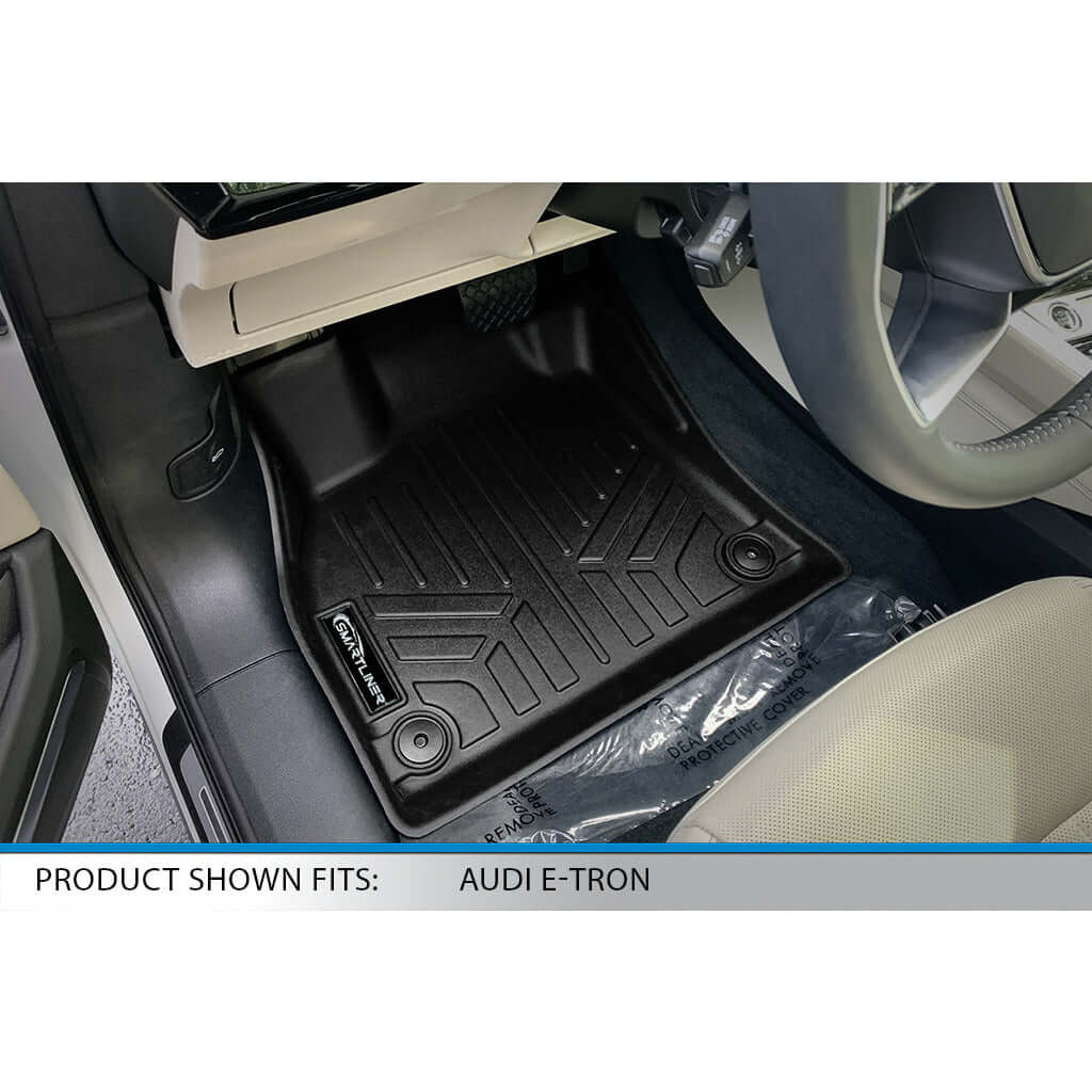 SMARTLINER Custom Fit Floor Liners For 2019-2023 Audi E-Tron /2020-2023 E-Tron Sportback (with 2nd Row Retention) Smartliner USA