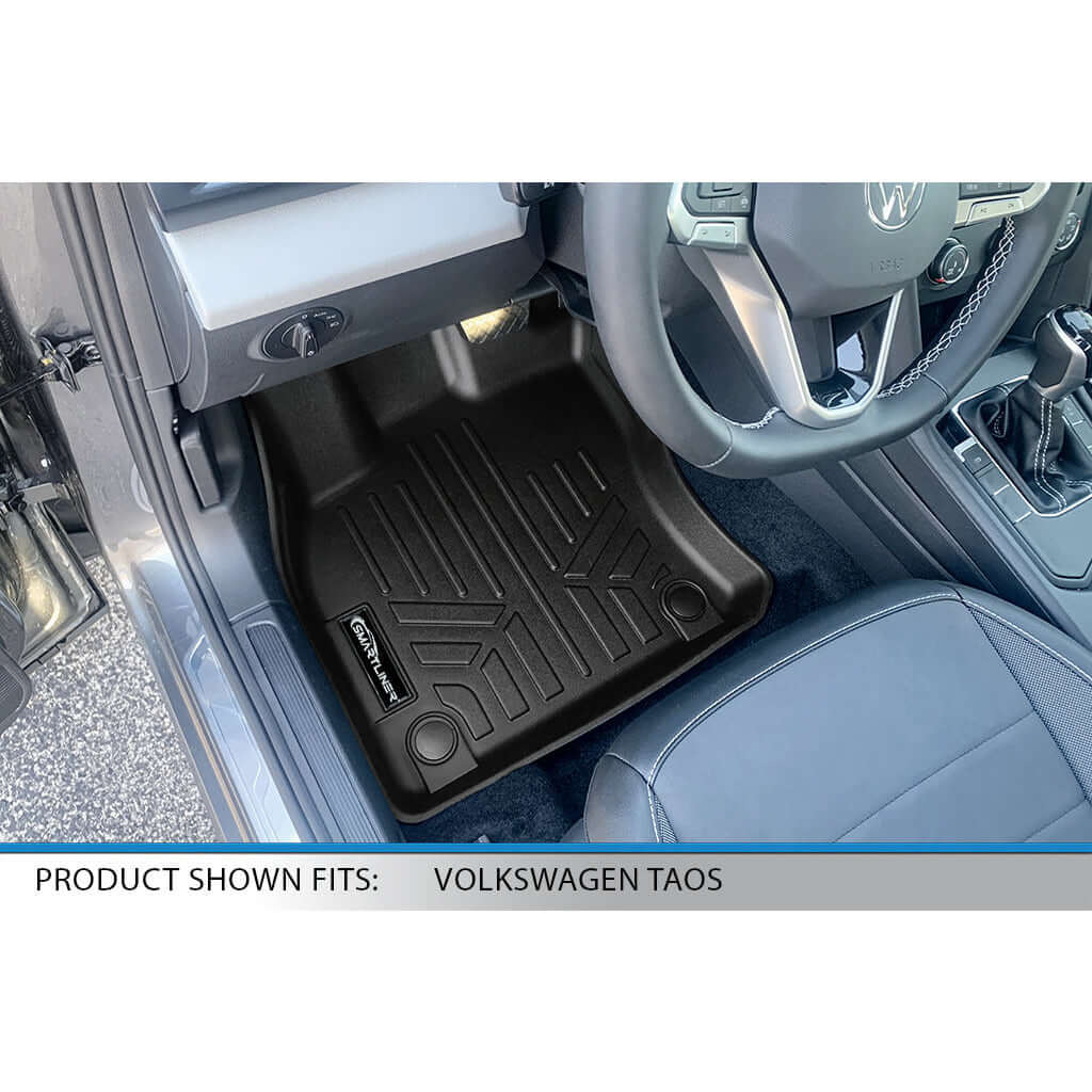 SMARTLINER Custom Fit Floor Liners For 2022-2025 Volkswagen Taos (Only Fits FWD Models) Smartliner USA