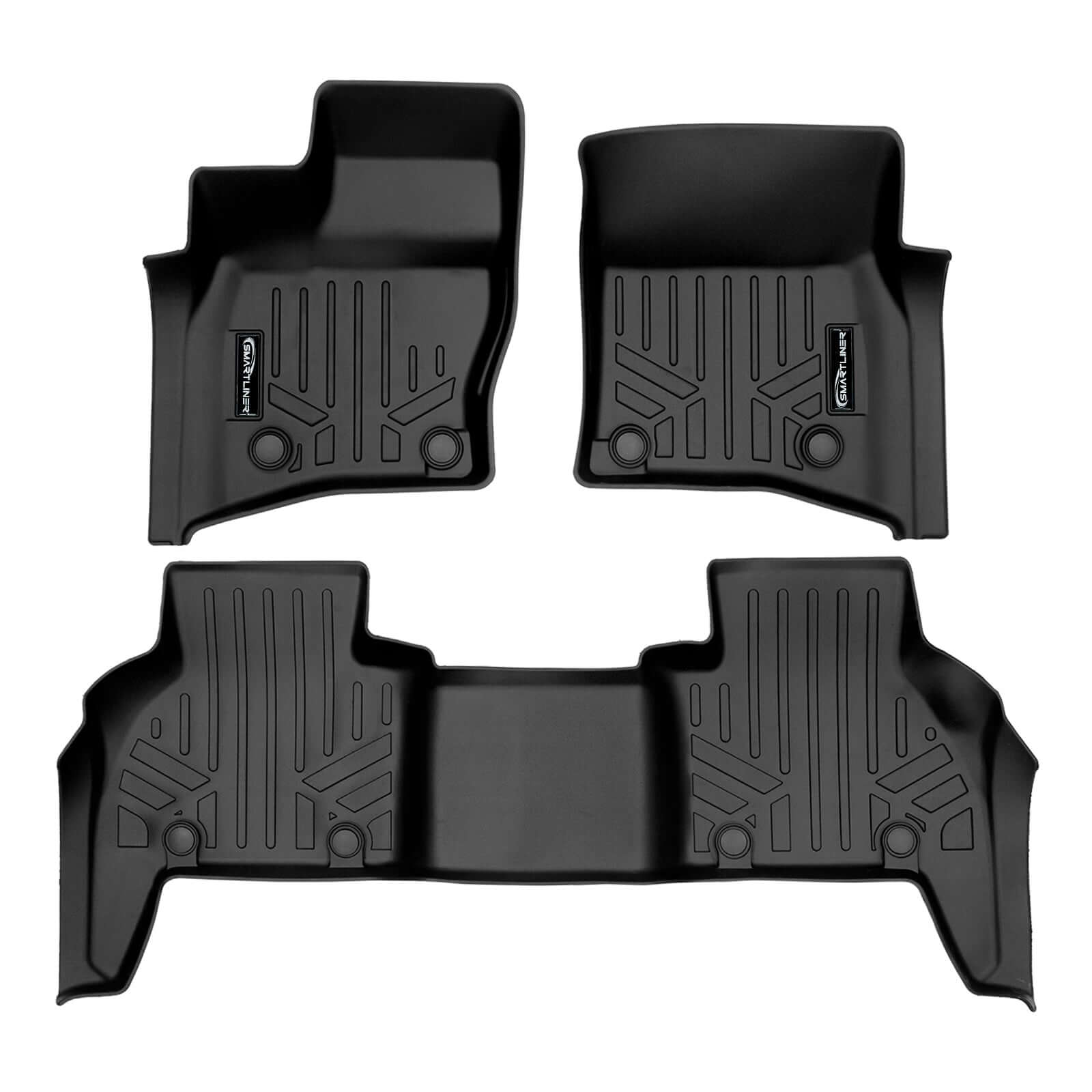SMARTLINER Custom Fit Floor Liners For 2023-2025 Land Rover Defender 130 8 Passenger Smartliner USA