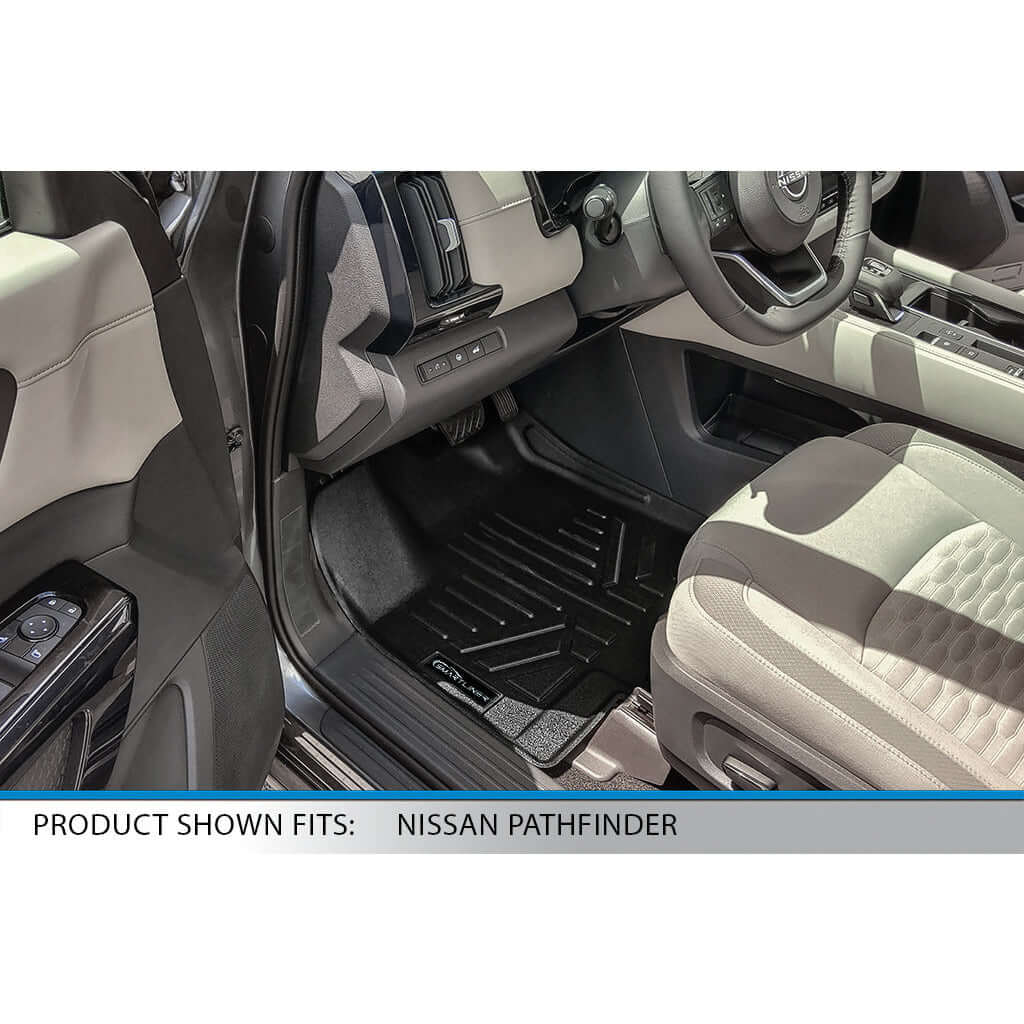 SMARTLINER Custom Fit Floor Liners For 2022-2025 Nissan Pathfinder (7 Passenger) Smartliner USA