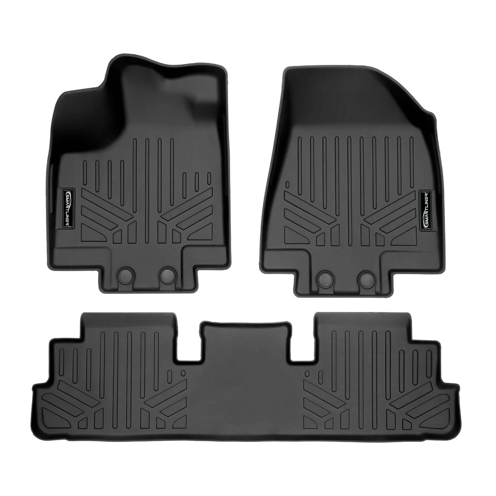 SMARTLINER Custom Fit Floor Liners For 2022-2025 Nissan Pathfinder (7 Passenger) Smartliner USA