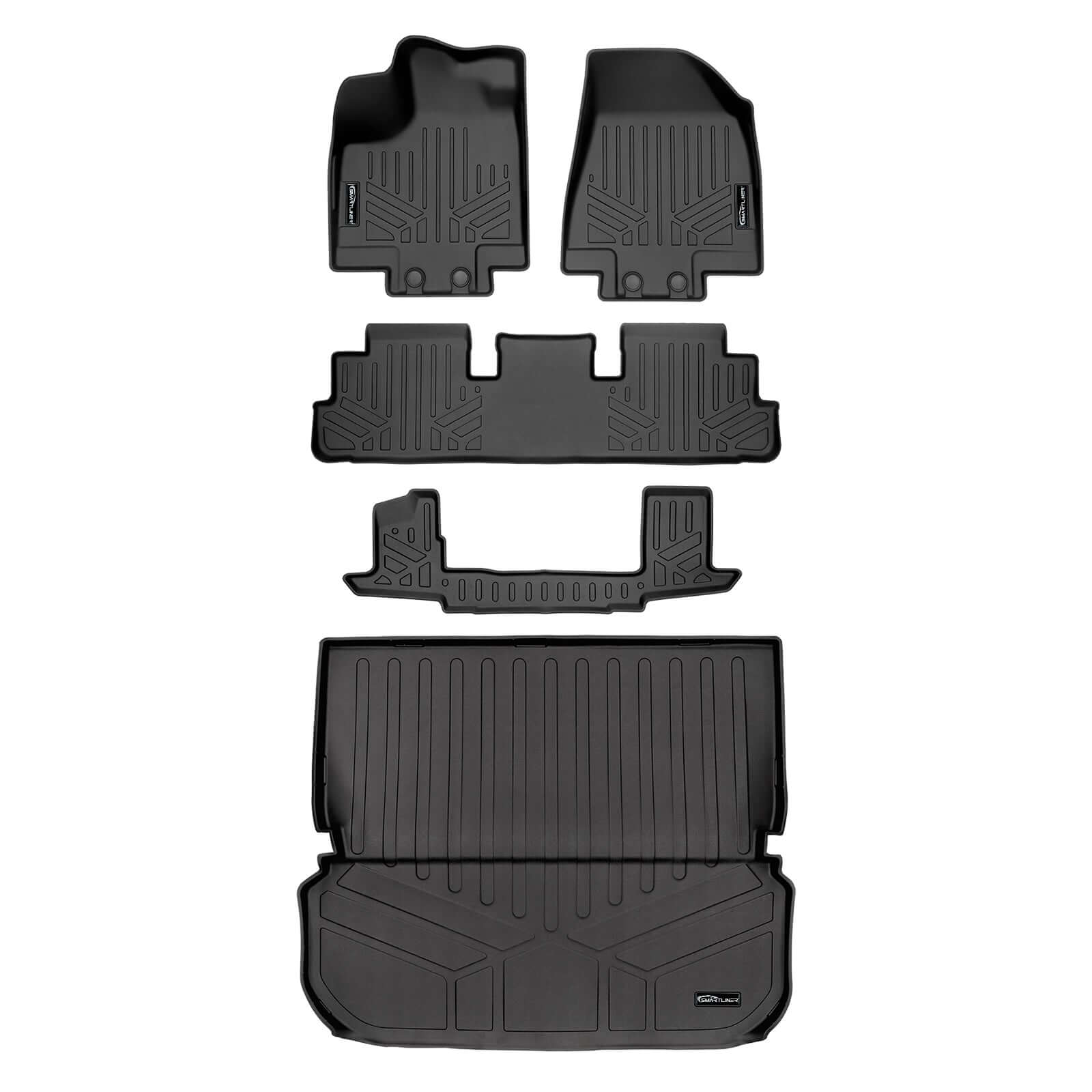SMARTLINER Custom Fit Floor Liners For 2022-2025 Infiniti QX60 (6 Passenger) Smartliner USA