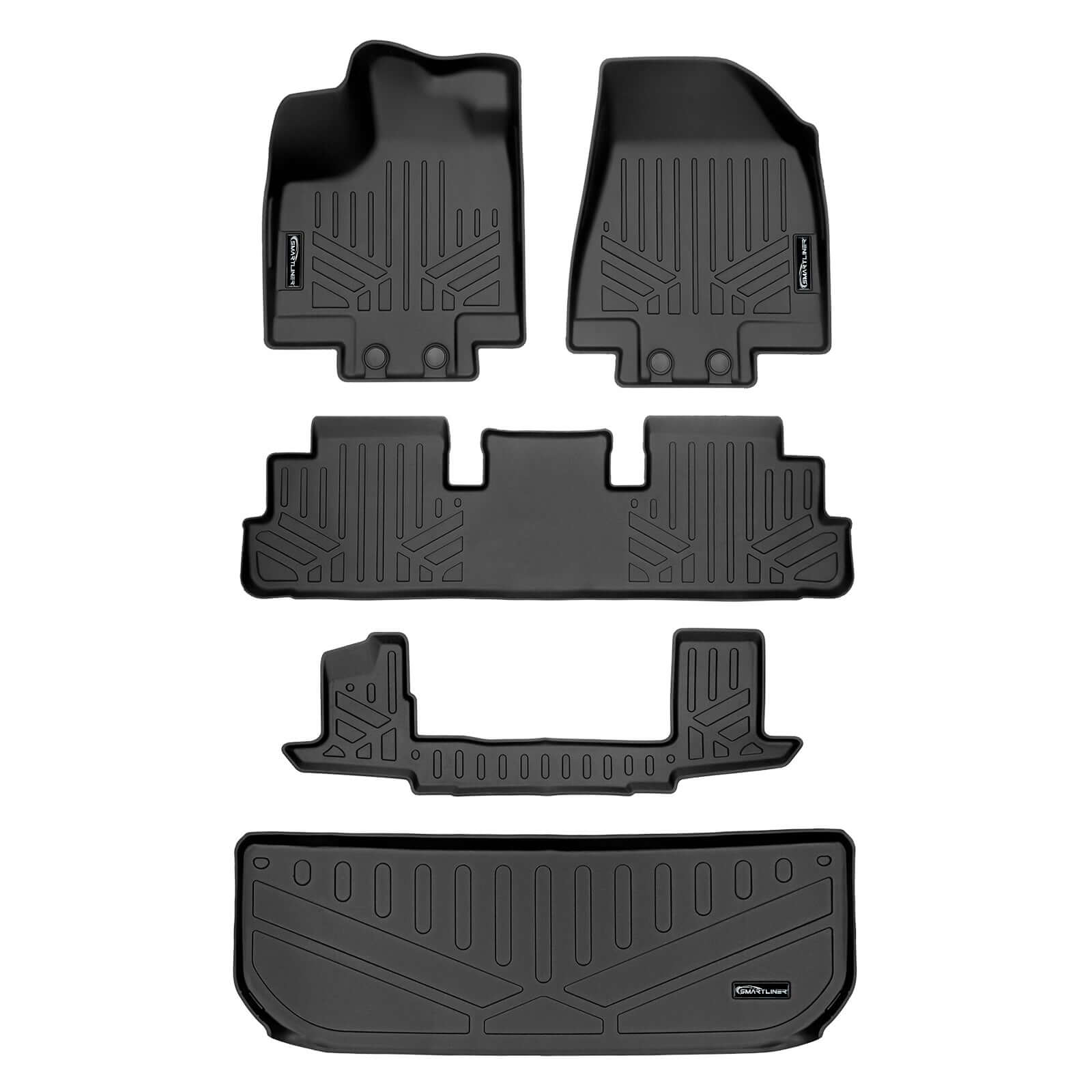 SMARTLINER Custom Fit Floor Liners For 2022-2025 Infiniti QX60 (6 Passenger) Smartliner USA