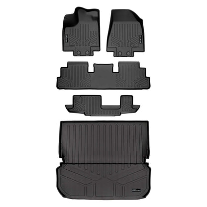 SMARTLINER Custom Fit Floor Liners For 2022-2025 Infiniti QX60 (7 Passenger) Smartliner USA