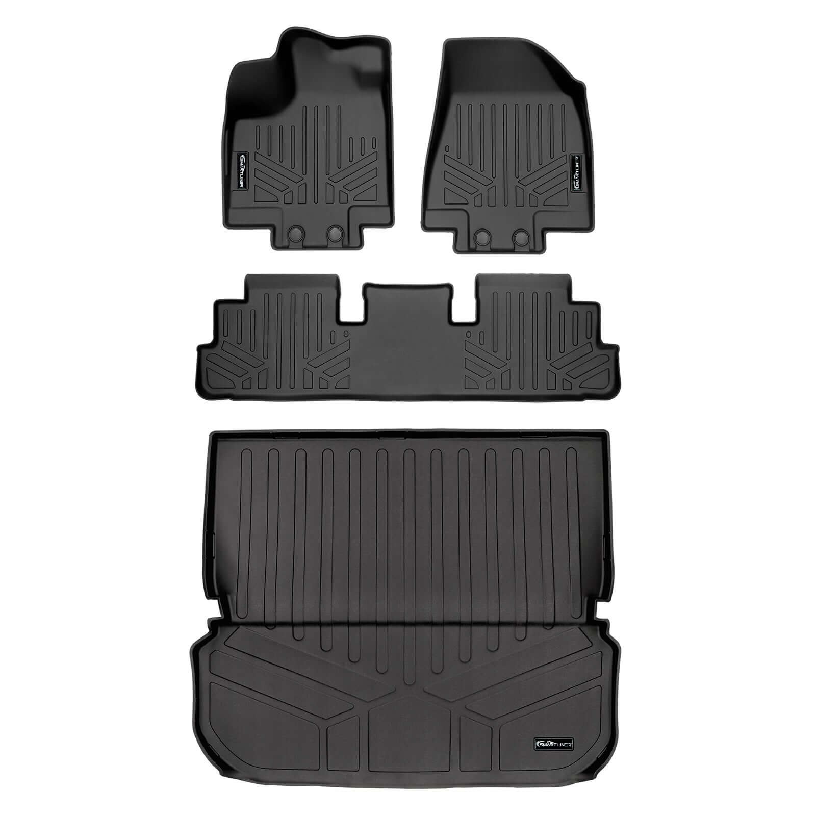 SMARTLINER Custom Fit Floor Liners For 2022-2025 Infiniti QX60 (7 Passenger) Smartliner USA
