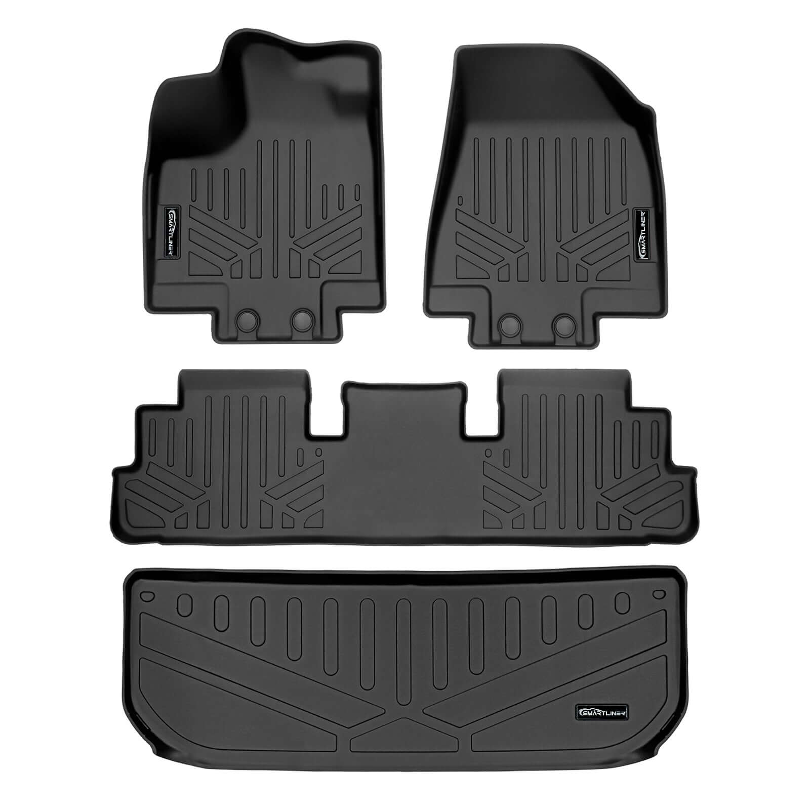 SMARTLINER Custom Fit Floor Liners For 2022-2025 Infiniti QX60 (7 Passenger) Smartliner USA