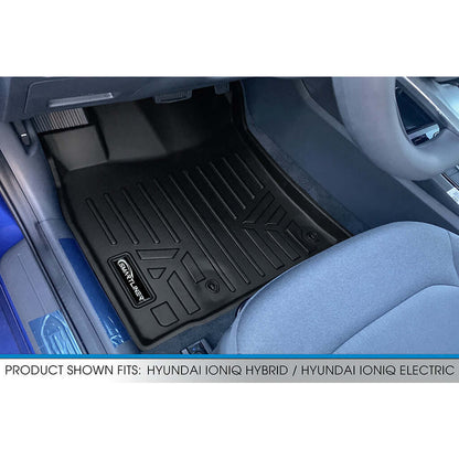 SMARTLINER Custom Fit Floor Liners For 2017-2022 Hyundai Ioniq Hybrid with Subwoofer in Cargo Area (Does Not Fit Electric Models) Smartliner USA