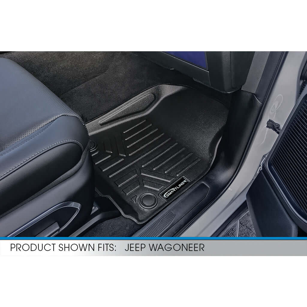 SMARTLINER Custom Fit Floor Liners For 2022-2025 Jeep Wagoneer (8 Passenger Model) Smartliner USA