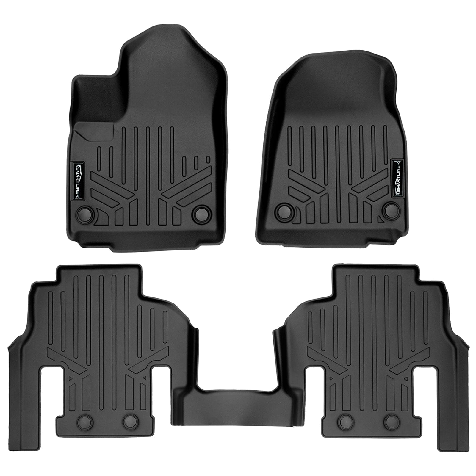 SMARTLINER Custom Fit Floor Liners For 2022-2025 Jeep Wagoneer (7 Passenger Model) Smartliner USA