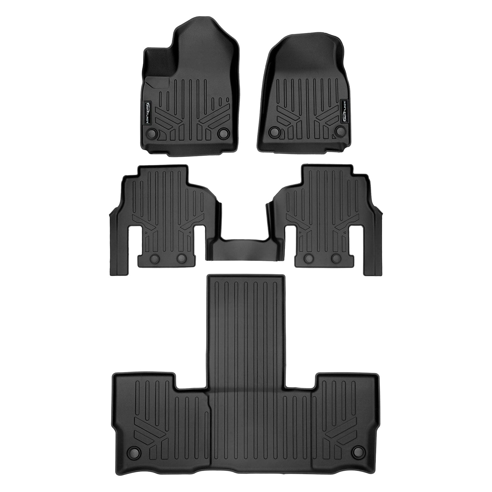 SMARTLINER Custom Fit Floor Liners For 2022-2025 Jeep Wagoneer (7 Passenger Model) Smartliner USA