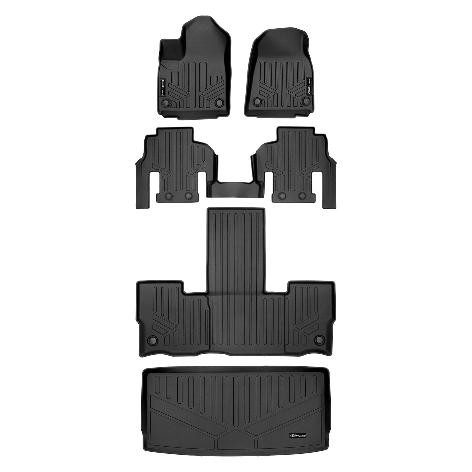 SMARTLINER Custom Fit Floor Liners For 2022-2025 Jeep Wagoneer (7 Passenger Model) Smartliner USA