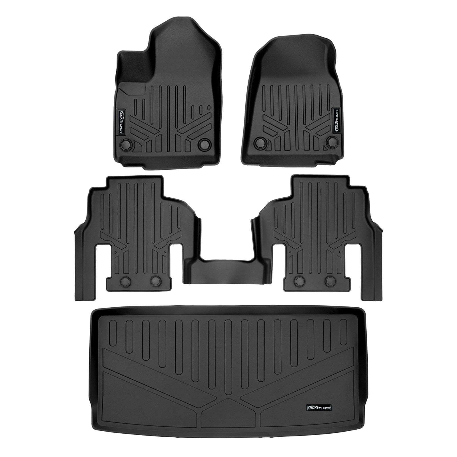SMARTLINER Custom Fit Floor Liners For 2022-2025 Jeep Wagoneer (7 Passenger Model) Smartliner USA