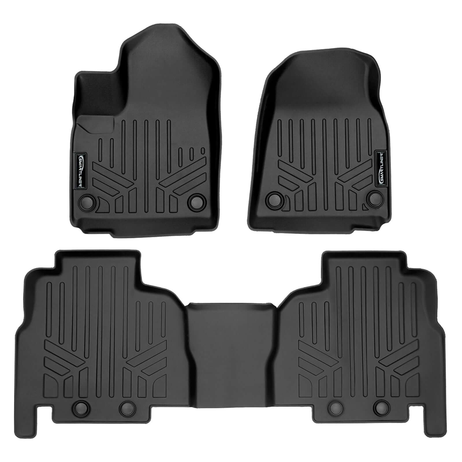 SMARTLINER Custom Fit Floor Liners For 2022-2025 Jeep Wagoneer (8 Passenger Model) Smartliner USA