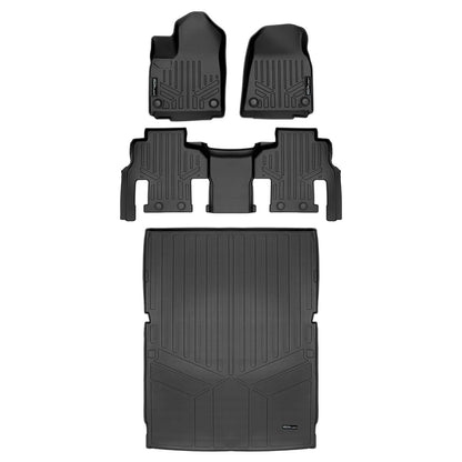 SMARTLINER Custom Fit Floor Liners For 2023-2025 Jeep Grand Wagoneer L (8 Passenger Model) Smartliner USA