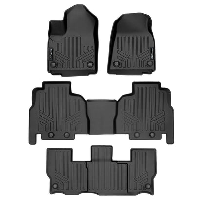 SMARTLINER Custom Fit Floor Liners For 2022-2025 Jeep Wagoneer (8 Passenger Model) Smartliner USA