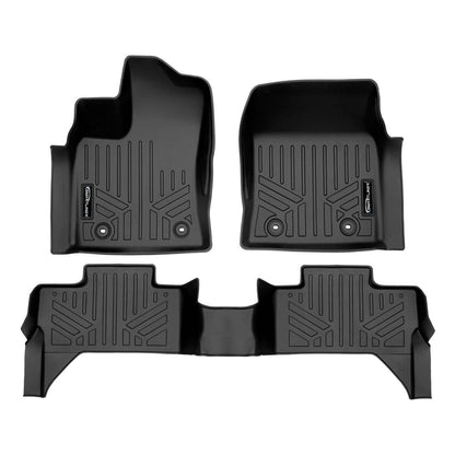 SMARTLINER Custom Fit Floor Liners For 2022-2025 Toyota Tundra (Extended Cab/ Double Cab) with Underseat Storage Smartliner USA