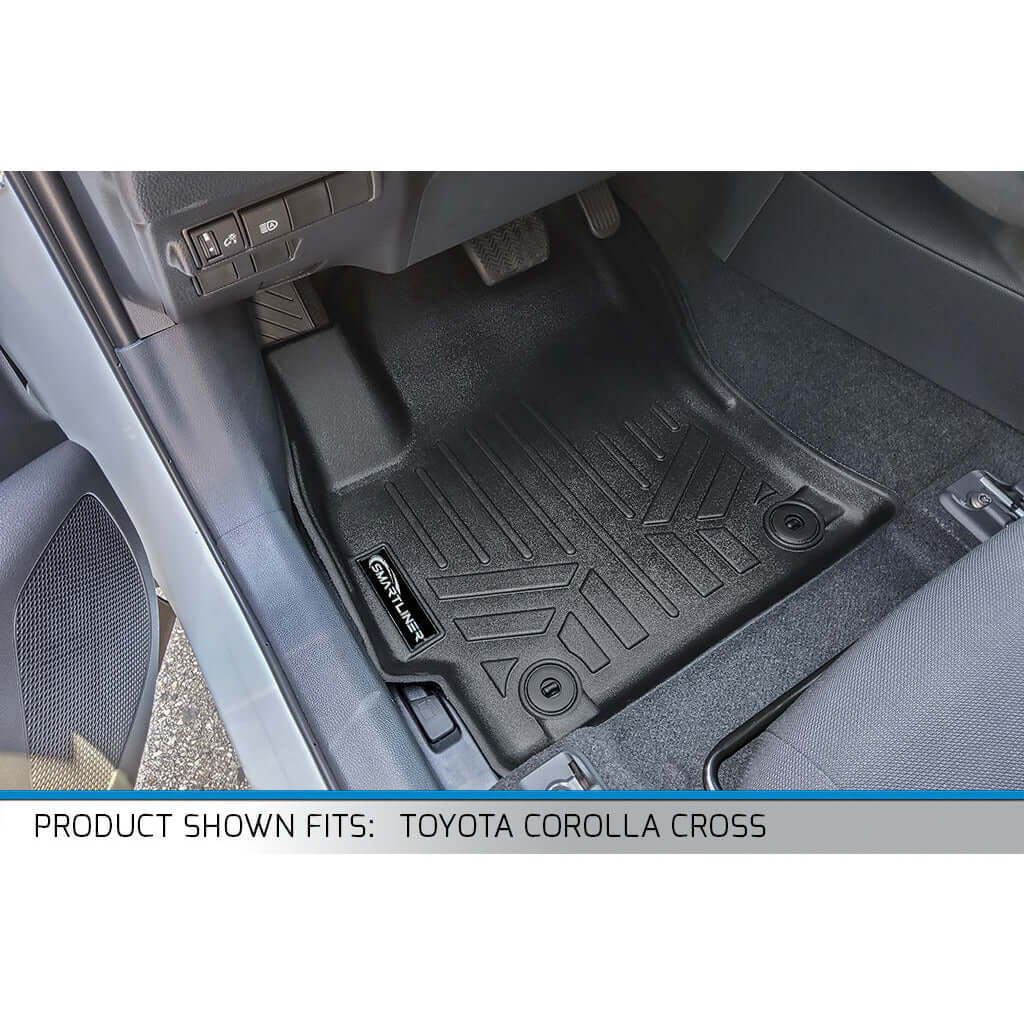 SMARTLINER Custom Fit Floor Liners For 2022-2026 Toyota Corolla Cross (Fits FWD) Smartliner USA