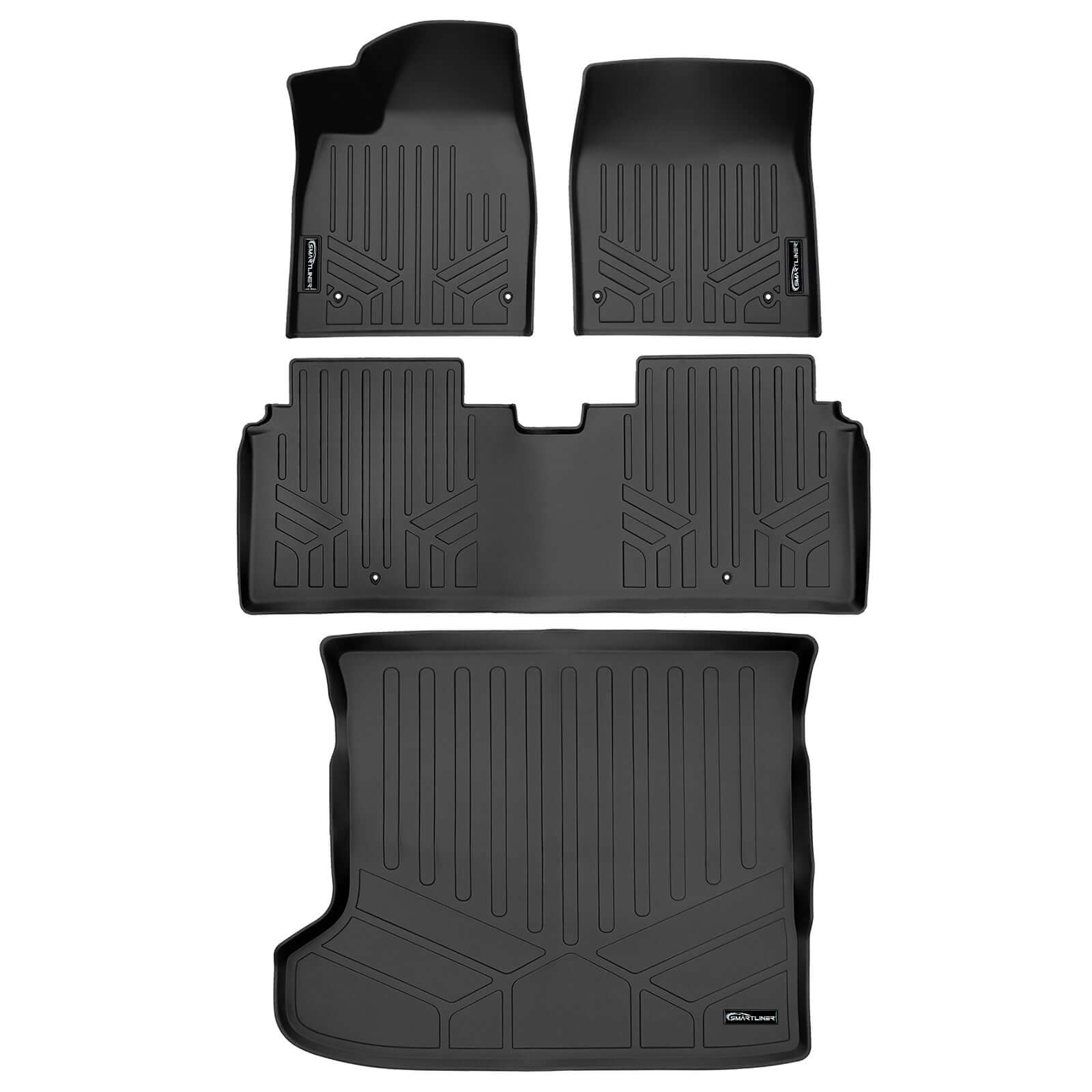 SMARTLINER Custom Fit Floor Liners For 2022-2024 Kia EV6 (1st Row Power Seats) Smartliner USA
