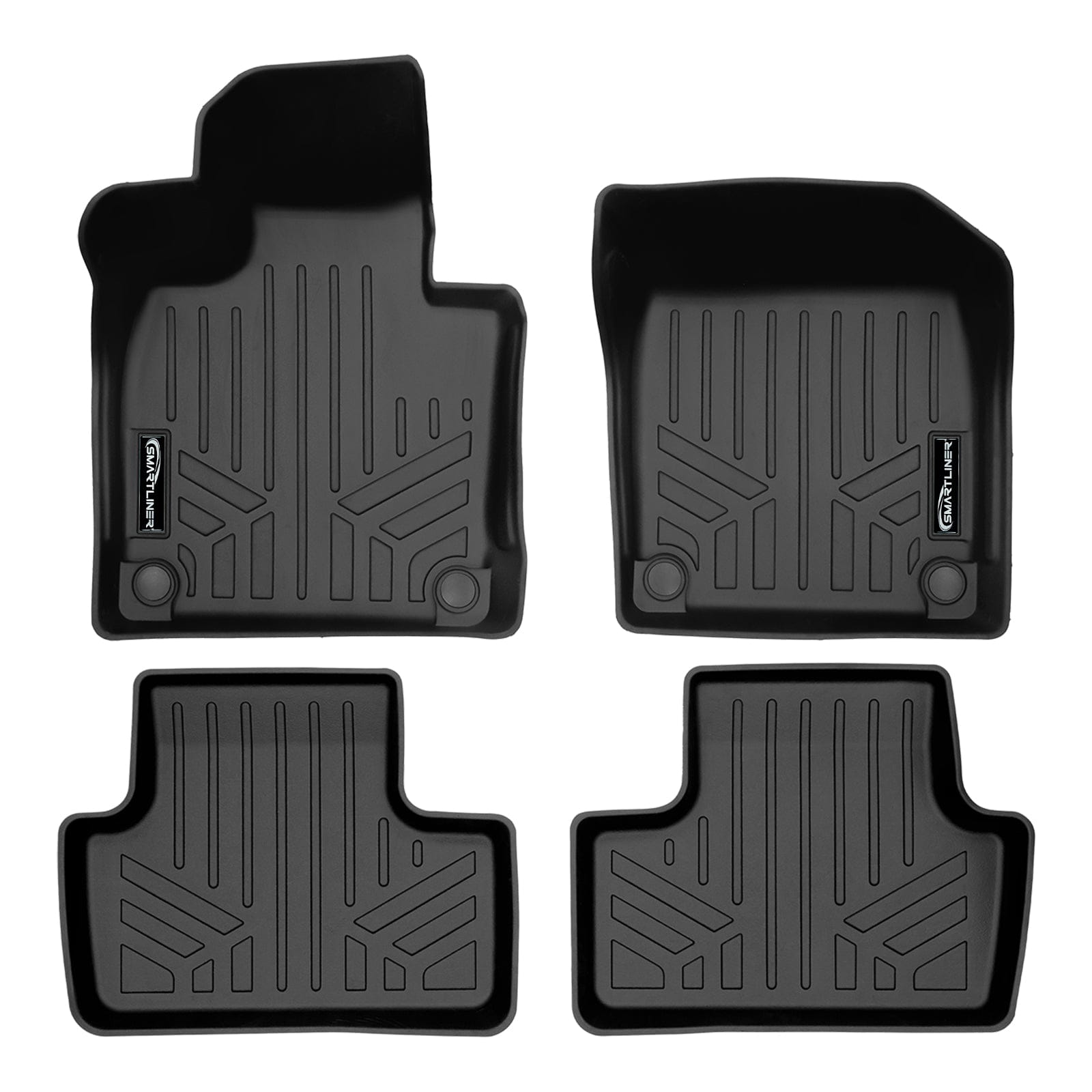 SMARTLINER Custom Fit Floor Liners For 2018-2025 Volvo XC60 (Hybrid Models)/ Volvo XC60 Recharge Smartliner USA
