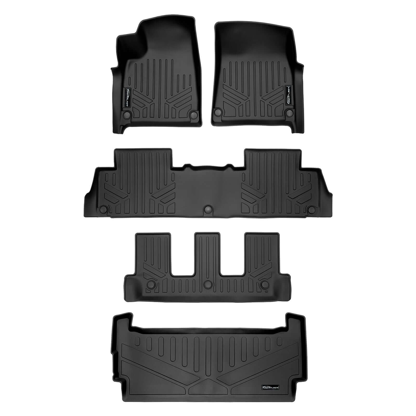 SMARTLINER Custom Fit Floor Liners For 2022-2024 Rivian R1S Smartliner USA