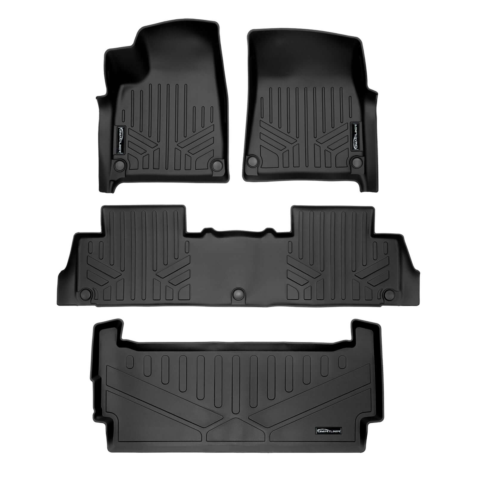 SMARTLINER Custom Fit Floor Liners For 2022-2024 Rivian R1S Smartliner USA