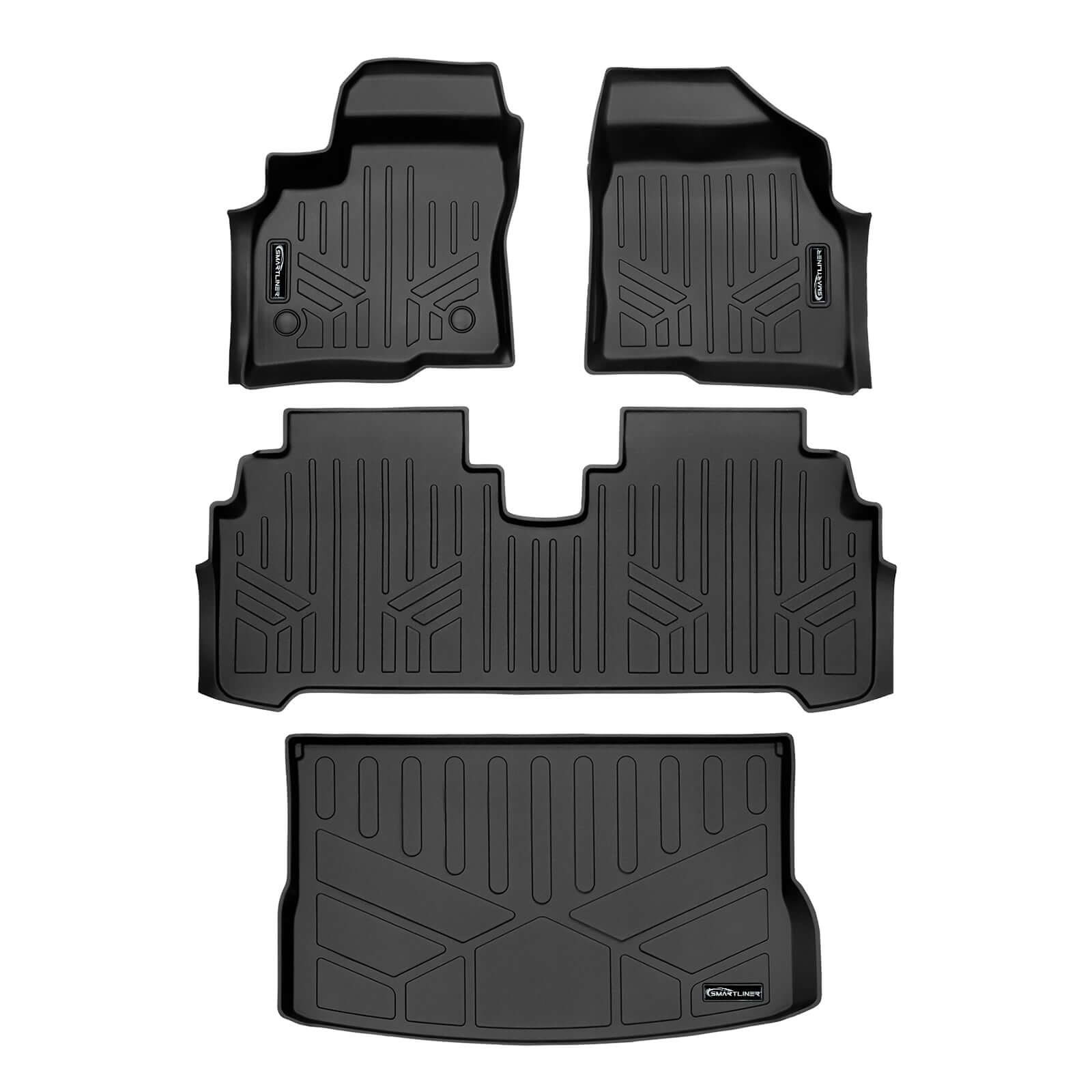 SMARTLINER Custom Fit Floor Liners For 2022-2024 Chevrolet Bolt EUV (Only Fits with the cargo floor in Upper Deck Position) Smartliner USA