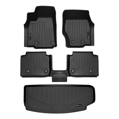 SMARTLINER Custom Fit Floor Liners For 2021-2025 Jeep Grand Cherokee L with 2nd Row Bucket Seats With Center Console Smartliner USA