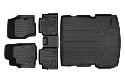 SMARTLINER Custom Fit Floor Liners For 2021-2025 Jeep Grand Cherokee L w/ 2nd Row Bucket Seats and center console Smartliner USA