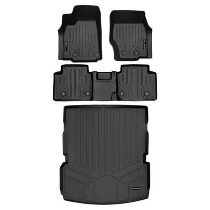 SMARTLINER Custom Fit Floor Liners For 2021-2025 Jeep Grand Cherokee L w/ 2nd Row Bench Seat Smartliner USA