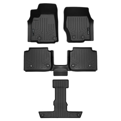 SMARTLINER Custom Fit Floor Liners For 2021-2025 Jeep Grand Cherokee L with 2nd Row Bucket Seats With Center Console Smartliner USA