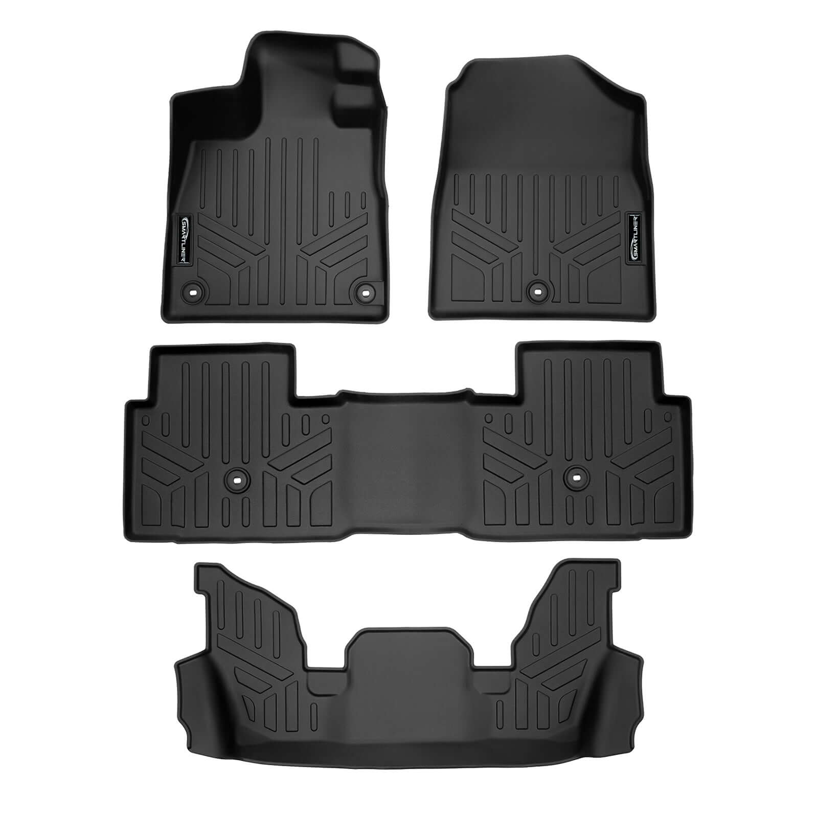 SMARTLINER Custom Fit Floor Liners For 2023-2025 Honda Pilot Smartliner USA