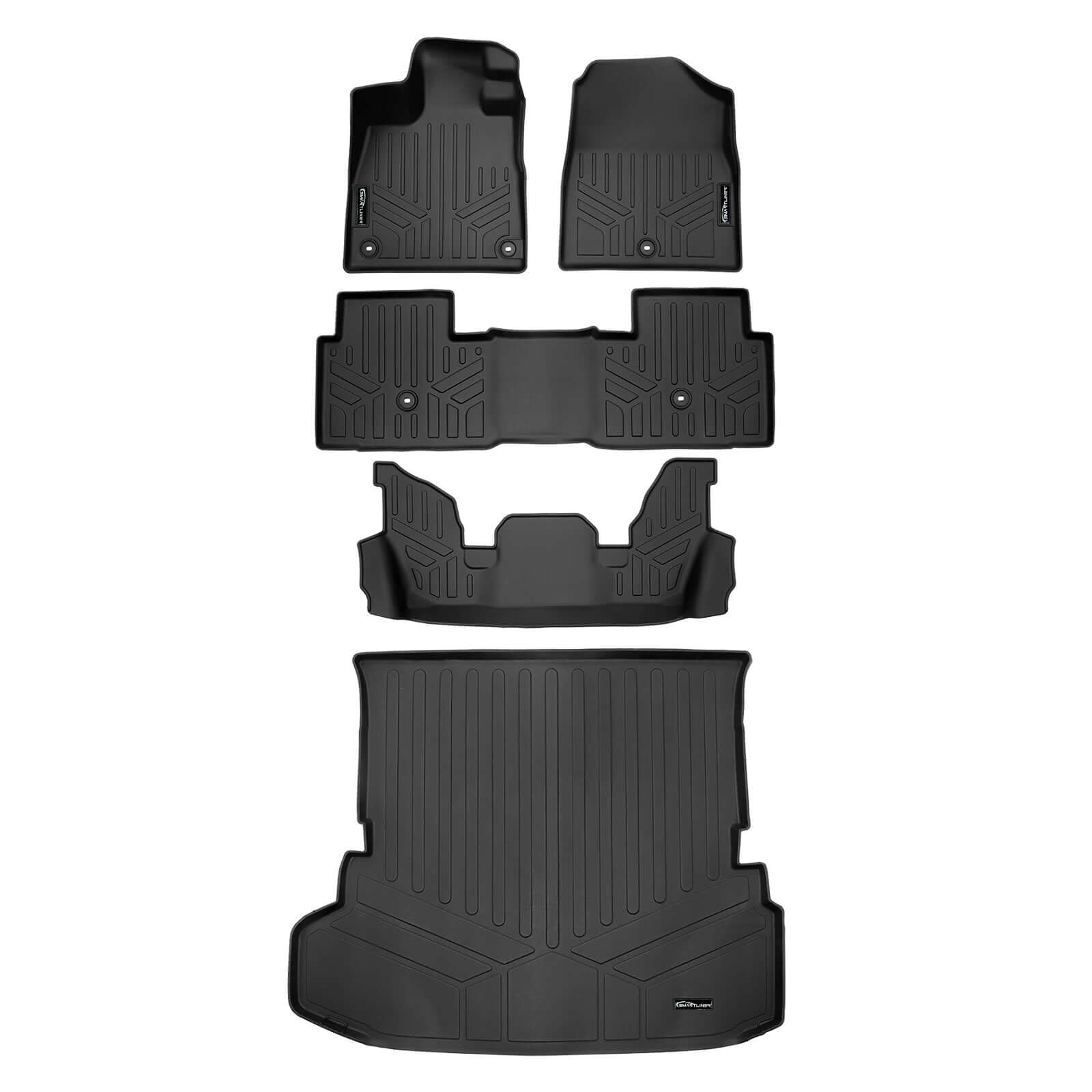 SMARTLINER Custom Fit Floor Liners For 2023-2025 Honda Pilot Smartliner USA