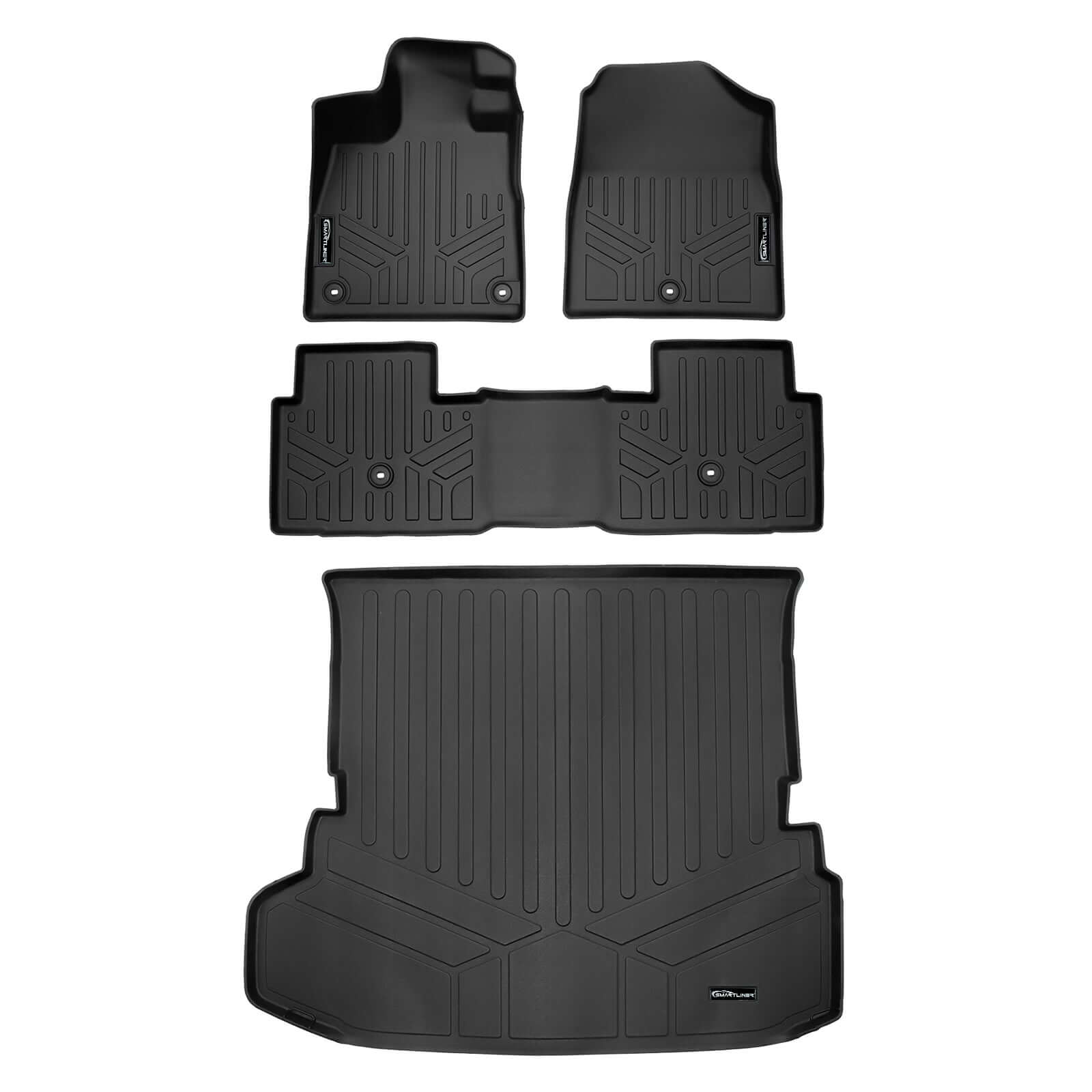 SMARTLINER Custom Fit Floor Liners For 2023-2025 Honda Pilot Smartliner USA