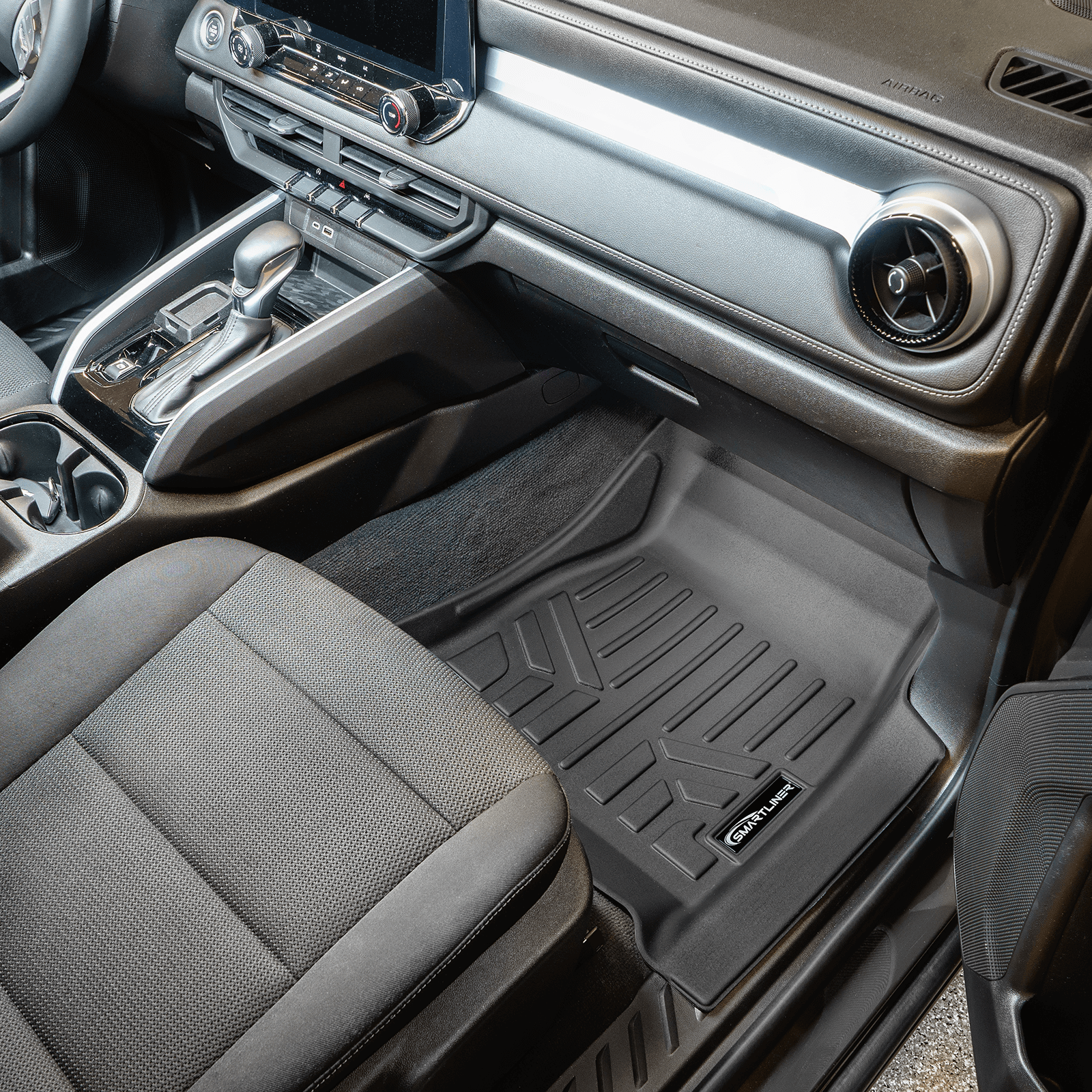 SMARTLINER Custom Fit Floor Liners For 2023-2025 Chevrolet Colorado (Only Fits Crew Cabs with Carpeted Flooring) Smartliner USA