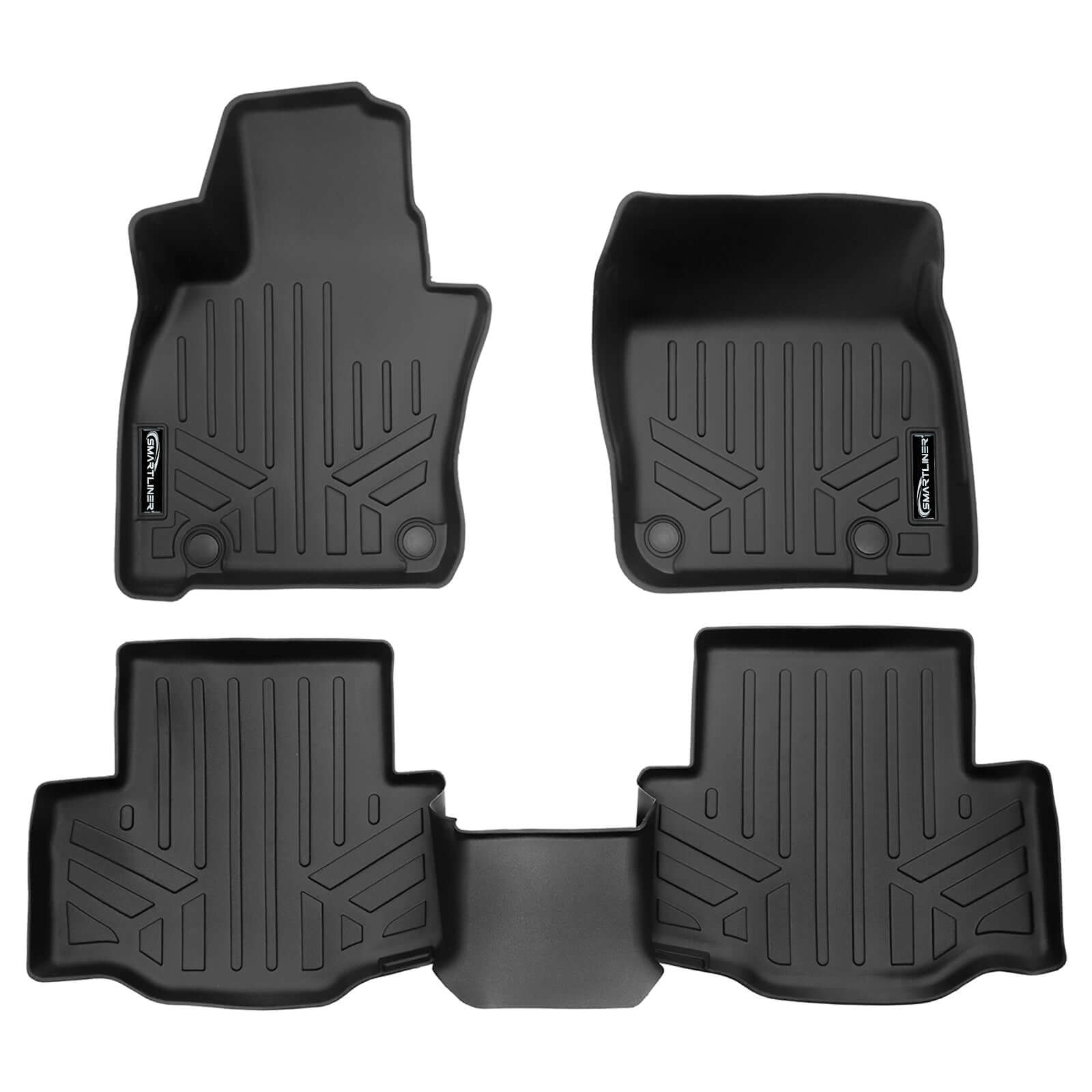 SMARTLINER Custom Fit Floor Liners For 2024-2025 Mazda CX-90 Plug-In Hybrid (Only Fits 2nd Row Bench) Smartliner USA