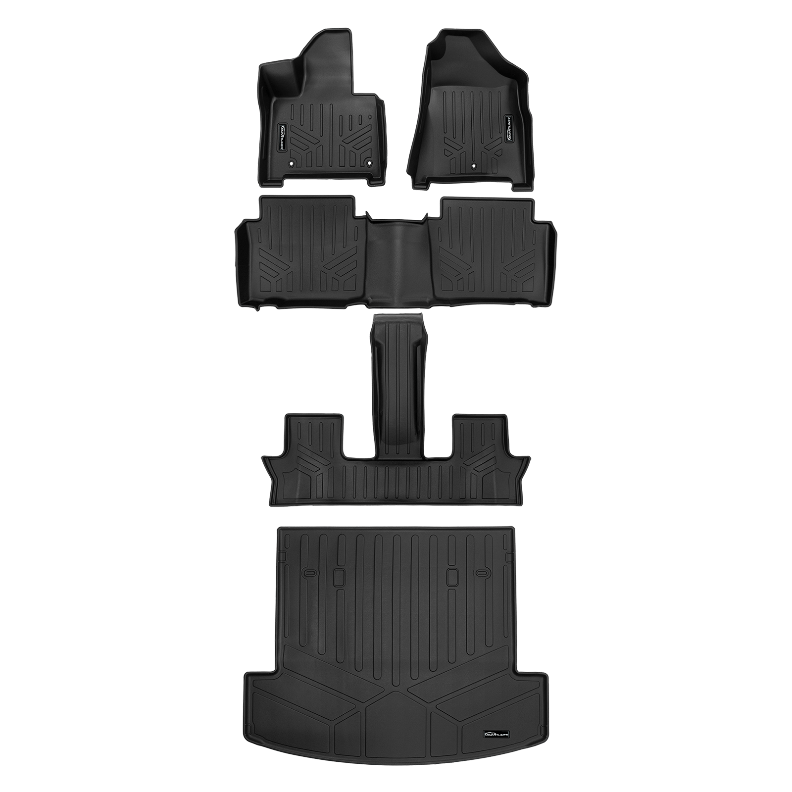 SMARTLINER Custom Fit Floor Liners For 2024 - 2026 Hyundai Santa Fe Hybrid Smartliner USA