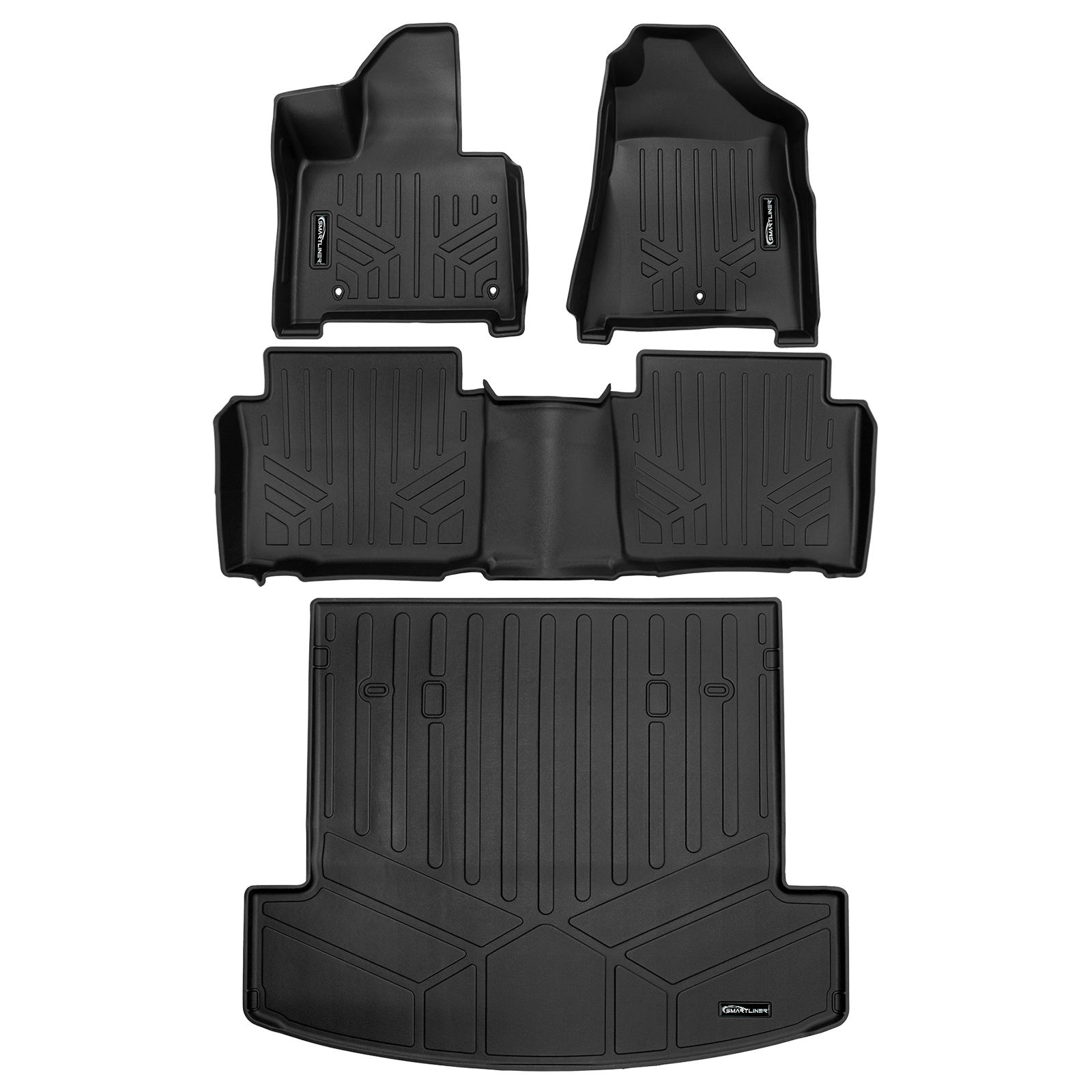 SMARTLINER Custom Fit Floor Liners For 2024 - 2026 Hyundai Santa Fe Hybrid Smartliner USA