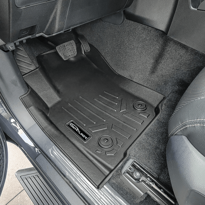 SMARTLINER All Weather Custom Fit Floor Liner Compatible With 2024-2025 Toyota Tacoma Double Cab (Only Fits with 2nd Row Under Seat Storage) Smartliner USA