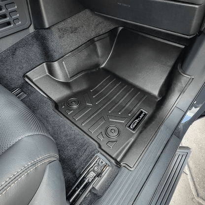 SMARTLINER All Weather Custom Fit Floor Liner Compatible With 2024-2025 Toyota Tacoma Carpet Xtra Cab with Manual Transmission Smartliner USA