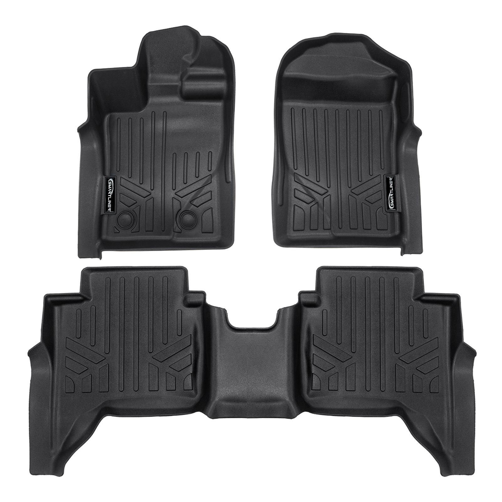 SMARTLINER Custom Fit Floor Liners For 2024 - 2025 Ford Ranger Super Crew Cab Smartliner USA