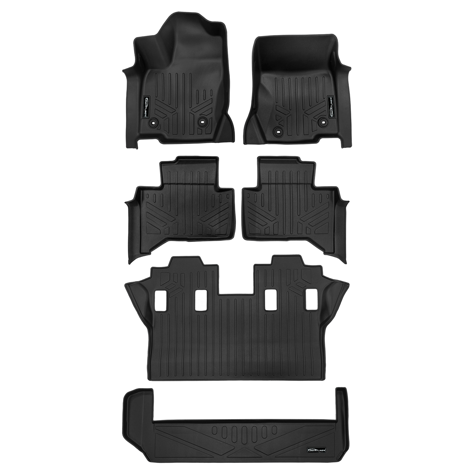 SMARTLINER Custom Fit Floor Liners For 2024 - 2025 Lexus GX (7 passenger models) Smartliner USA