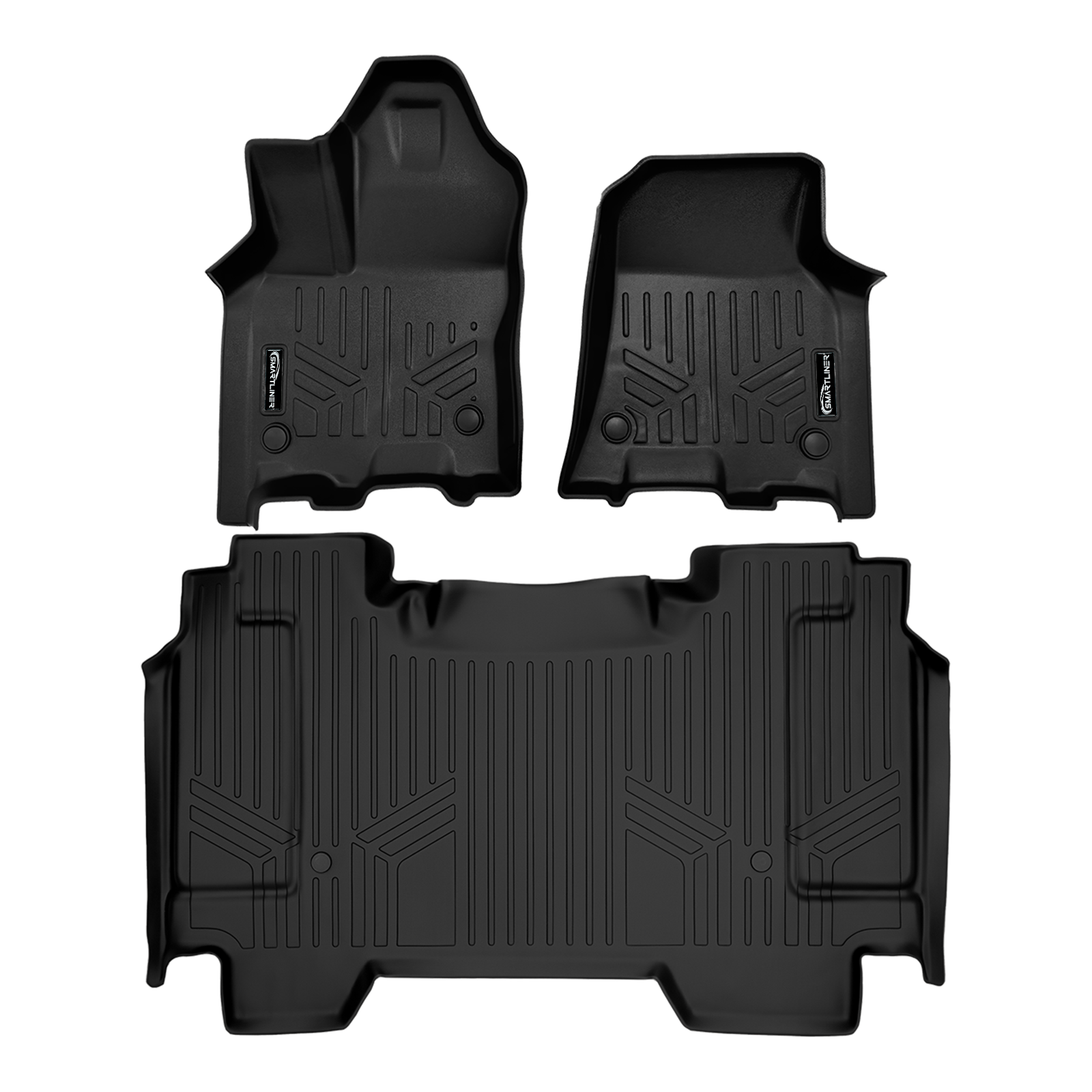 SmartCoverage™ Custom Fit Floor Liners For 2025-2026 Ram 1500 Crew Cab without Rear Underseat Storage Box (Bucket Seats) Smartliner USA