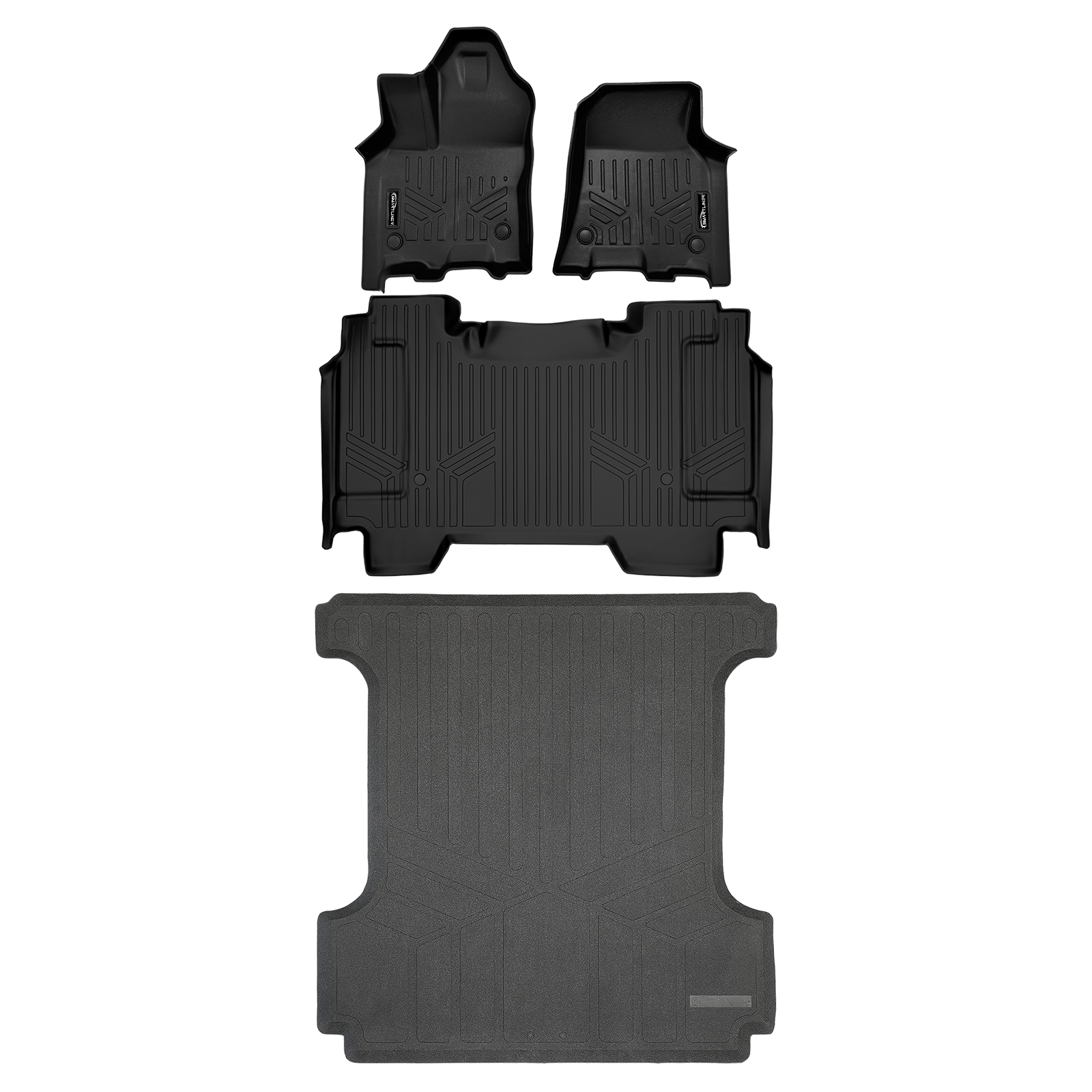 SmartCoverage™ Custom Fit Floor Liners For 2025-2026 Ram 1500 Crew Cab without Rear Underseat Storage Box (Bucket Seats) Smartliner USA