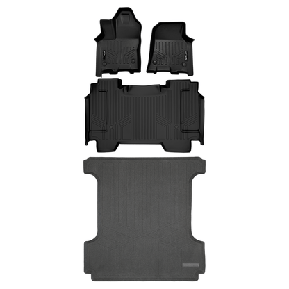 SmartCoverage™ Custom Fit Floor Liners For 2025-2026 Ram 1500 Crew Cab without Rear Underseat Storage Box (Bucket Seats) Smartliner USA