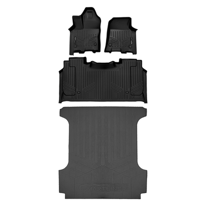 SmartCoverage™ Custom Fit Floor Liners For 2025-2026 Ram 1500 Crew Cab with Rear Underseat Storage Box Smartliner USA