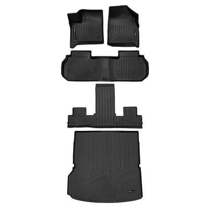 SMARTLINER Custom Fit Floor Liners For 2024-2026 GMC Acadia/Chevrolet Traverse/Buick Enclave with 2nd Row Bucket Seats Smartliner USA