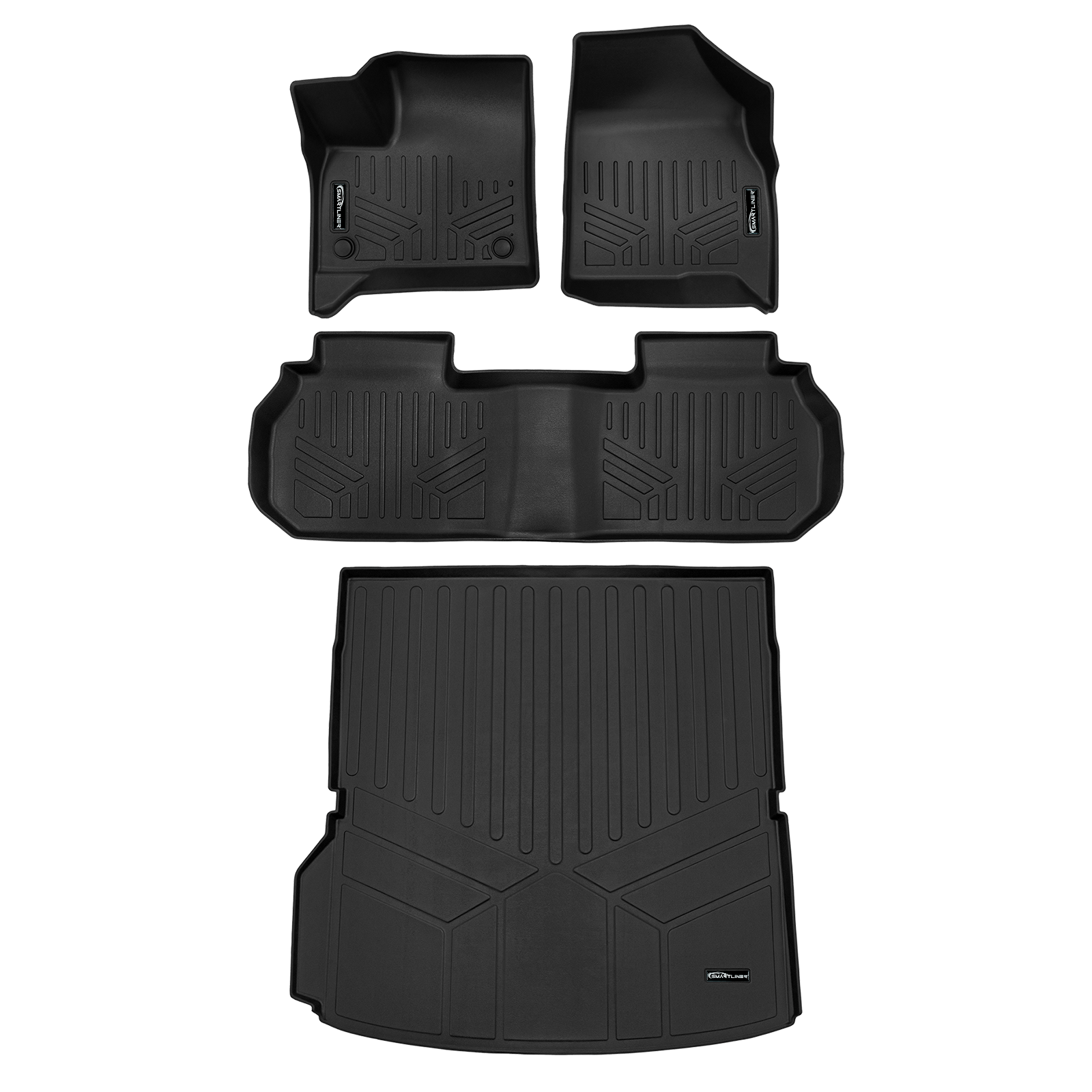 SMARTLINER Custom Fit Floor Liners For 2024-2026 GMC Acadia/Chevrolet Traverse/Buick Enclave with 2nd Row Bucket Seats Smartliner USA