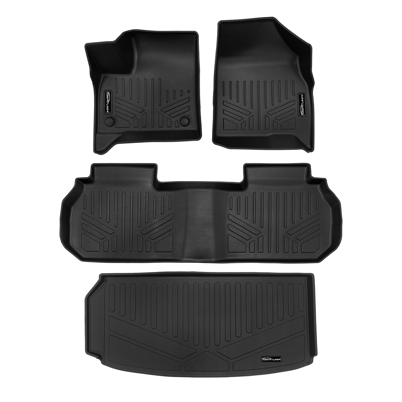 SMARTLINER Custom Fit Floor Liners For 2024-2026 GMC Acadia/Chevrolet Traverse/Buick Enclave with 2nd Row Bucket Seats Smartliner USA