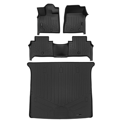 SMARTLINER Custom Fit Floor Liners For 2025 Infiniti QX80/2025 Nissan Armada Without Bucket Seats & Center Console Only Smartliner USA